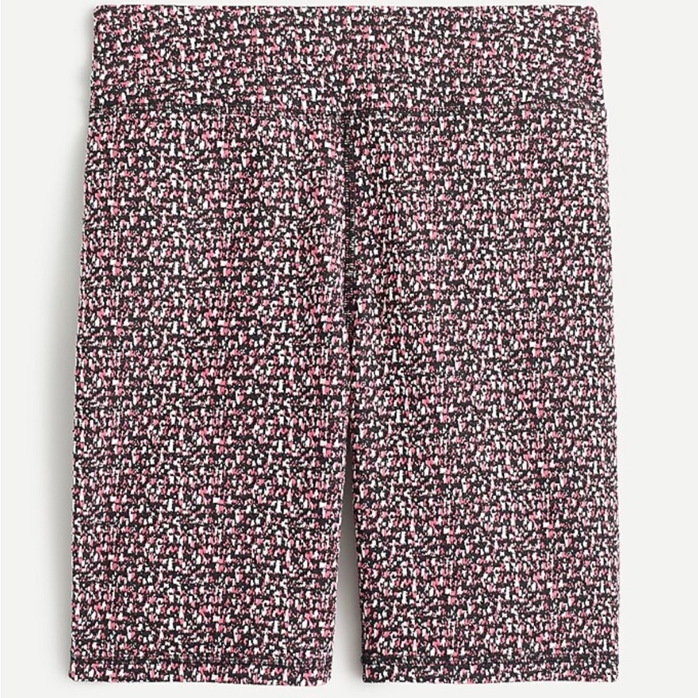 J. Crew Speckled jacquard bike shorts NWT